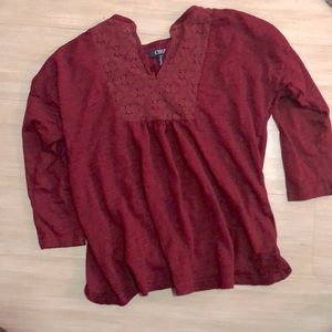 🔺Chaps Burgundy Blouse